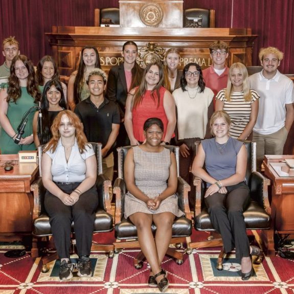 Photo courtesy of Intercounty Electric From left, seated: Rylie Baker, Monay Lefatshe and Emily Jewett; middle row: Emma Webster, Elizabeth Bonine, Bethany Willis, Jhonine Maralit, Carlnez Head, Khloe Angel, Aspen Shelton and Madilyn Lathrom; and back row: Preston Hash, Peyton Taylor, Autumn French, Carissa Creek, Ava Walker, Cy Helton, Wyatt Stough, Evan Edwards and Grayson Jones.